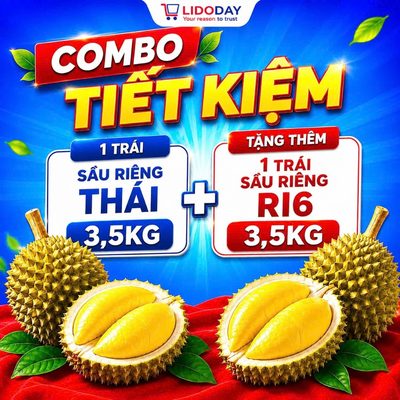 Sầu Riêng Ri6 Cơm Vàng Hạt Lép Khay 500g #13